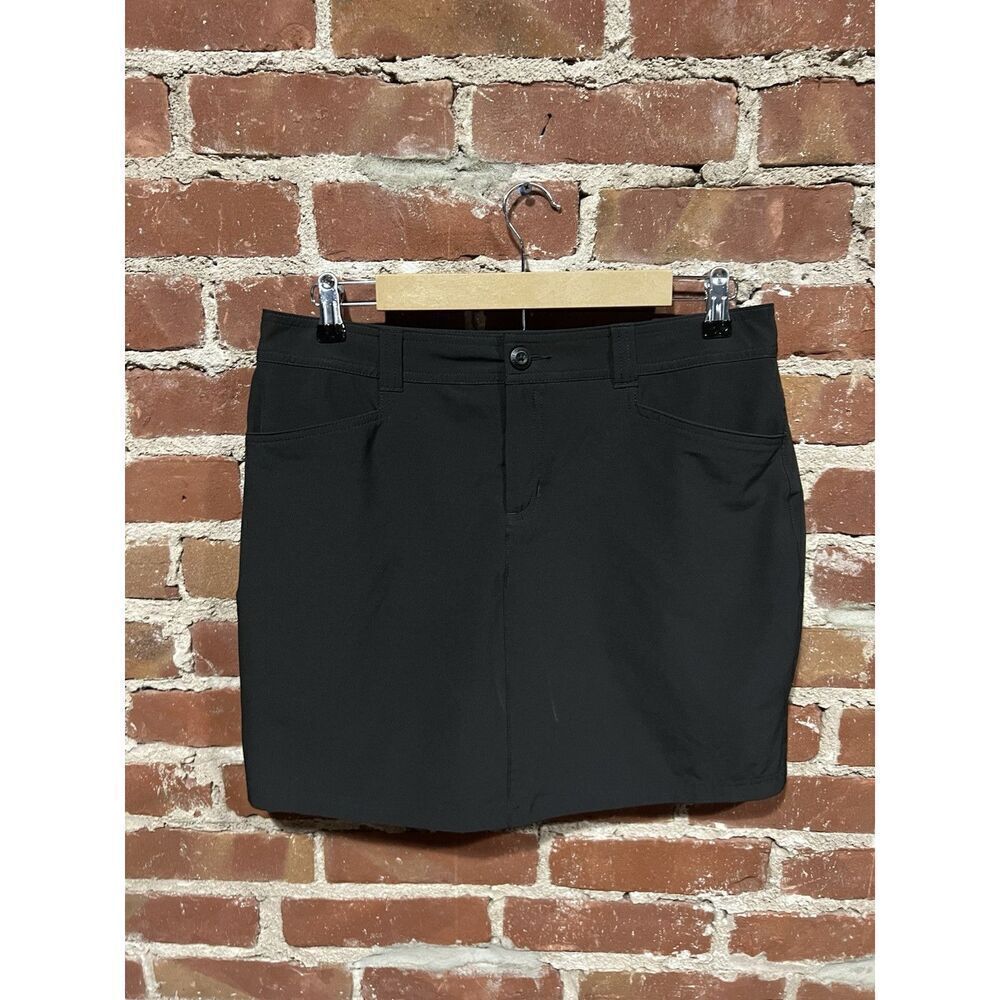 Eddie Bauer Skort Womens 6 Black Adventurer Skort Skirt Pockets